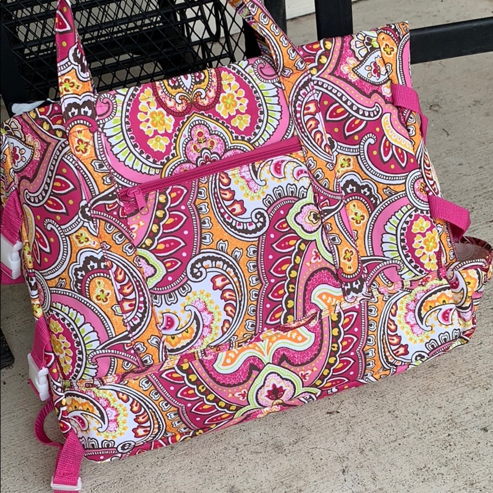 Laura Ashley Beach Picnic lined tote bag